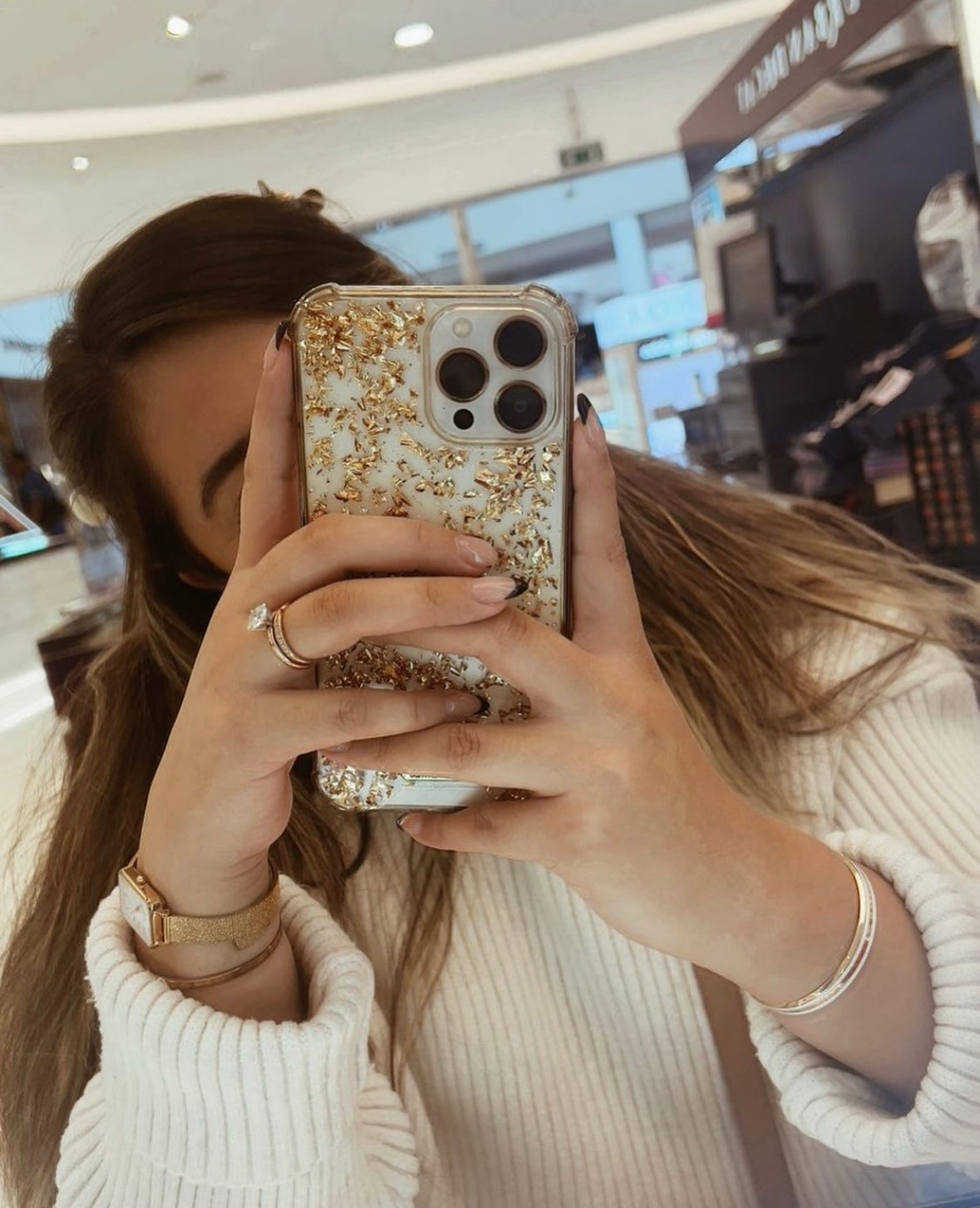 CASE GOLDEN FLAKES IPHONE