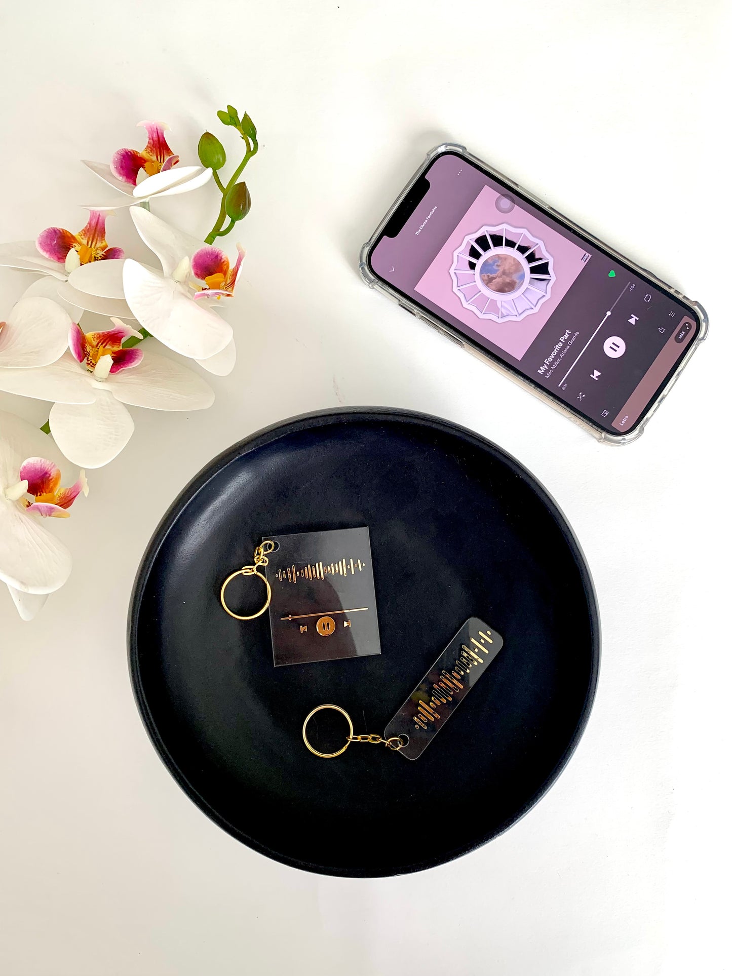 LLAVEROS (un par) spotify code modelo 1