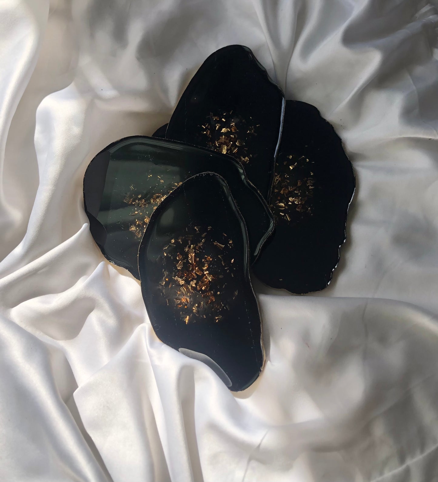 Coasters Black + Gold (4 piezas)